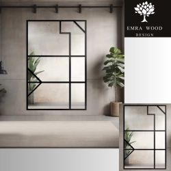 Lustro loft ze szprosami - TAMARA - kolor ramy do wyboru